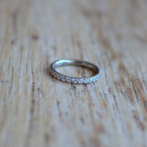 "Clare" Paved Hinged Ring